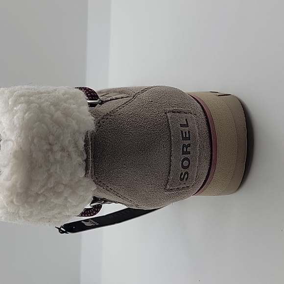 COPY - Sorel Harlow Lace Waterproof Faux Fur Boots Taupe 7.5 - Picture 4 of 4